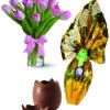 uovo pasqua tulipani rosa