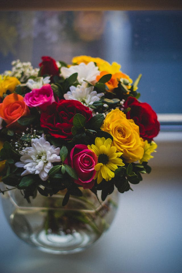 bouquet di fiori per la moglie